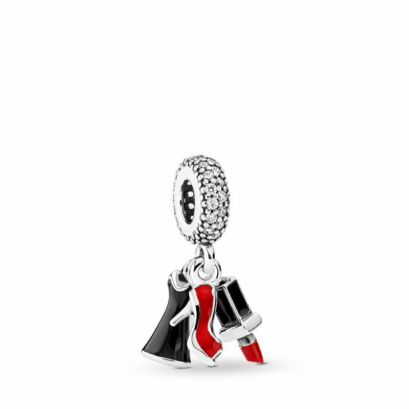 Pandora Glamour Trio Dangle Charm Online NZ, Sterling Silver (925437-PAU)